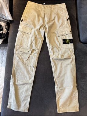 Stone Island khaki cargo pants